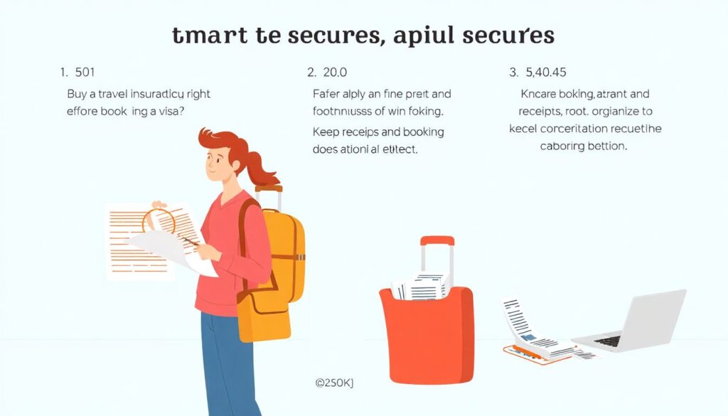 Страхование от отказа в визе. - иллюстрация