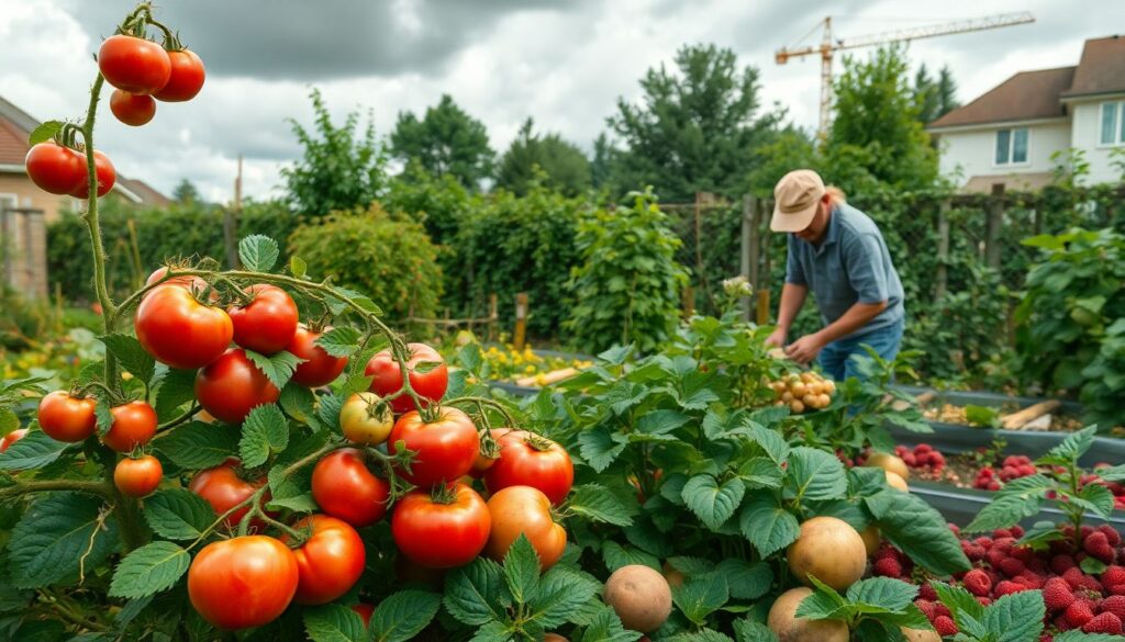 Страхование урожая на дачном участке. - иллюстрация