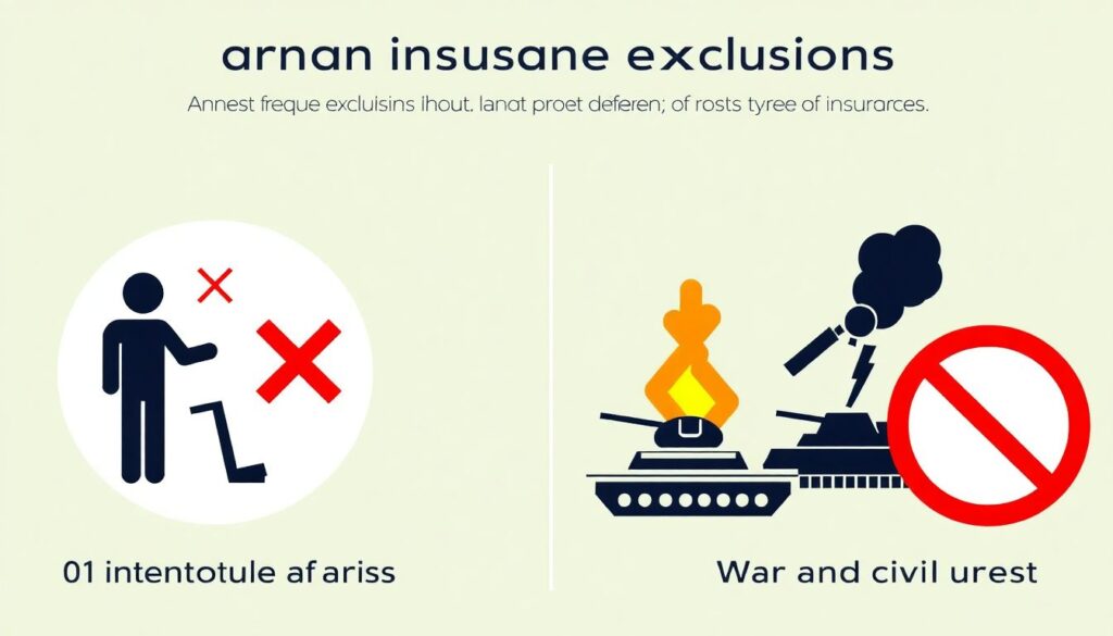Какие исключения чаще всего встречаются в договорах страхования? - иллюстрация
