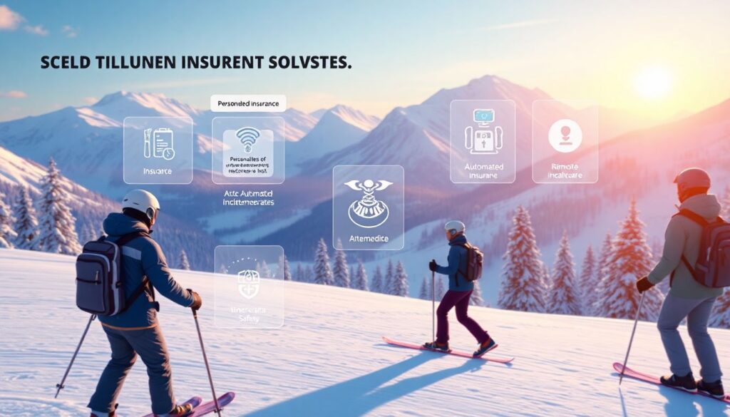 Страхование для горнолыжного спорта — как выбрать полис для безопасного катания Страхование для занятий горнолыжным спортом. - иллюстрация