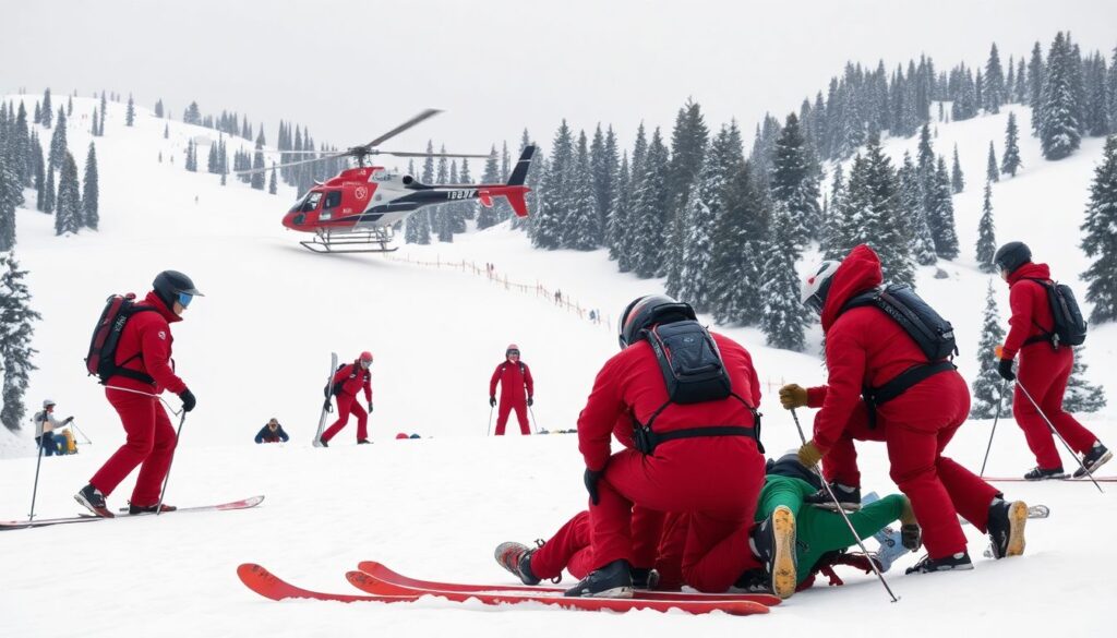 Страхование для горнолыжного спорта — как выбрать полис для безопасного катания Страхование для занятий горнолыжным спортом. - иллюстрация