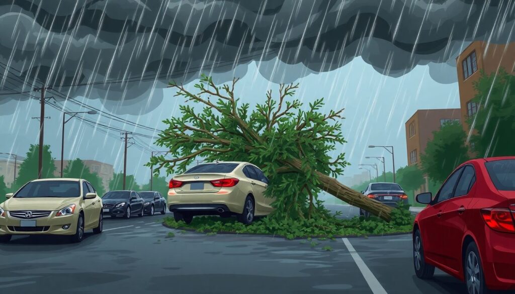 Можно ли застраховать автомобиль от падения на него дерева? - иллюстрация