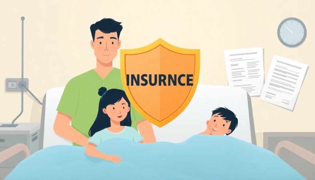 Страхование на случай госпитализации. - иллюстрация