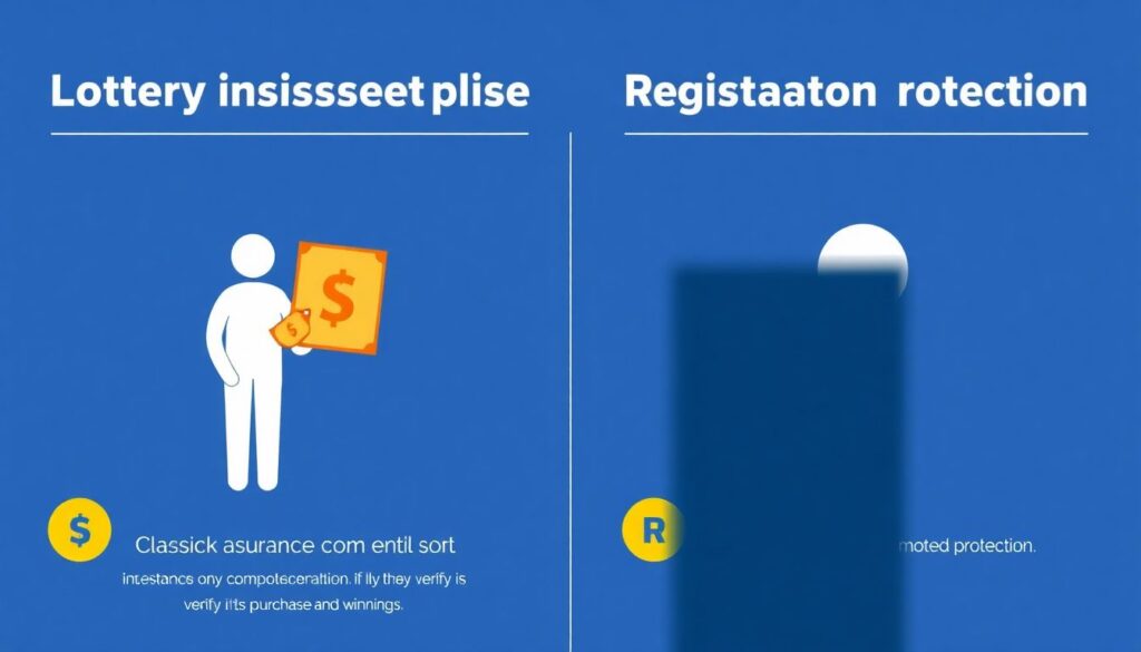 Страхование от потери выигрышного лотерейного билета. - иллюстрация