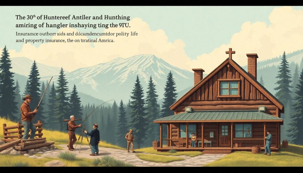 Страхование для охотников и рыболовов. - иллюстрация