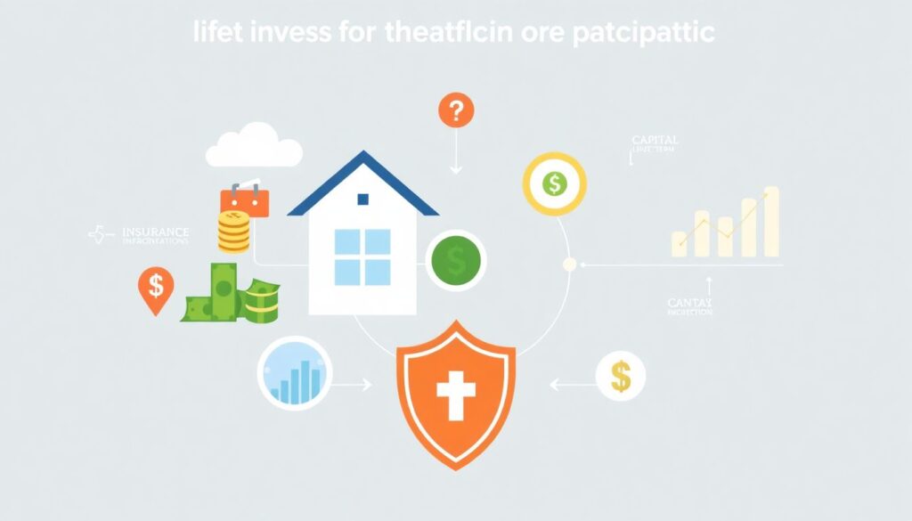 Страхование жизни с участием в инвестиционном доходе страховщика. - иллюстрация