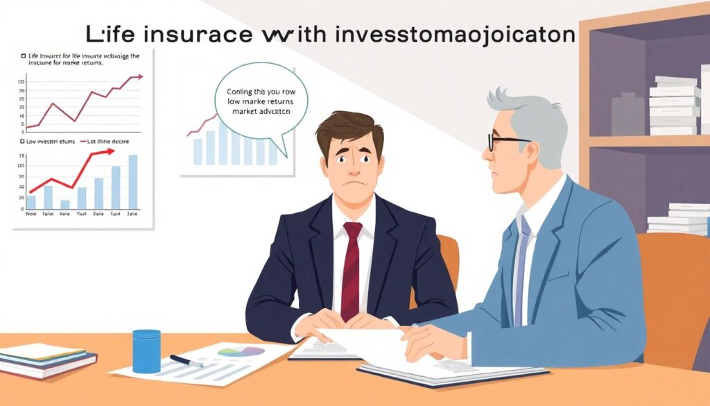 Страхование жизни с участием в инвестиционном доходе страховщика. - иллюстрация