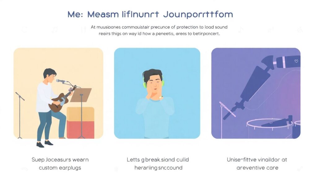Страхование от утери слуха для музыкантов. - иллюстрация