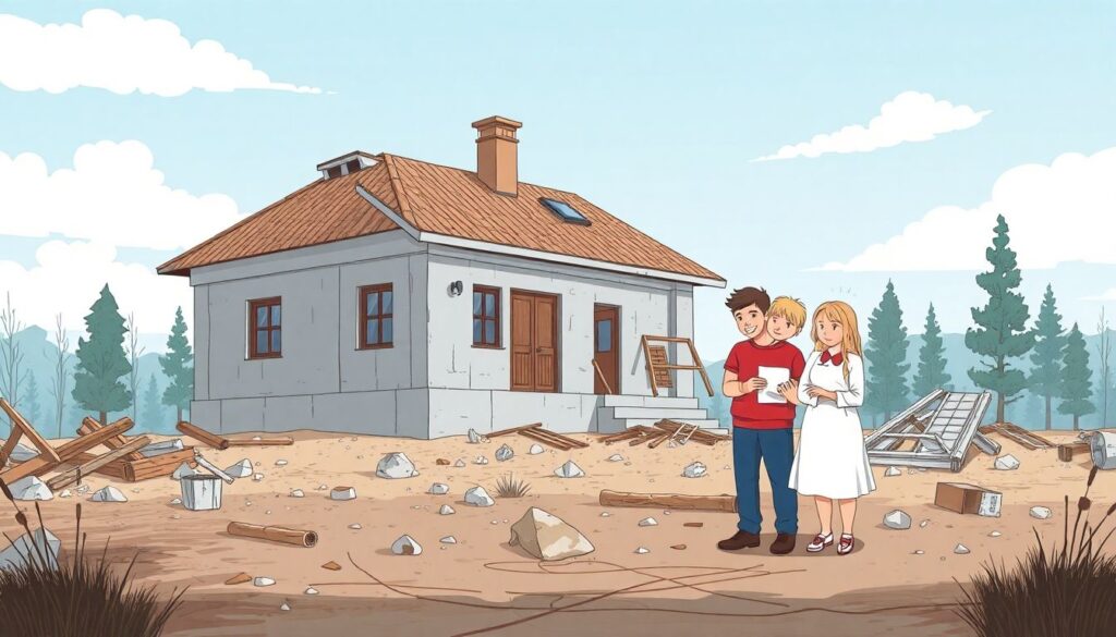 Страхование от недобросовестного подрядчика при строительстве дома защитит ваши риски Страхование от недобросовестного подрядчика при строительстве дома. - иллюстрация