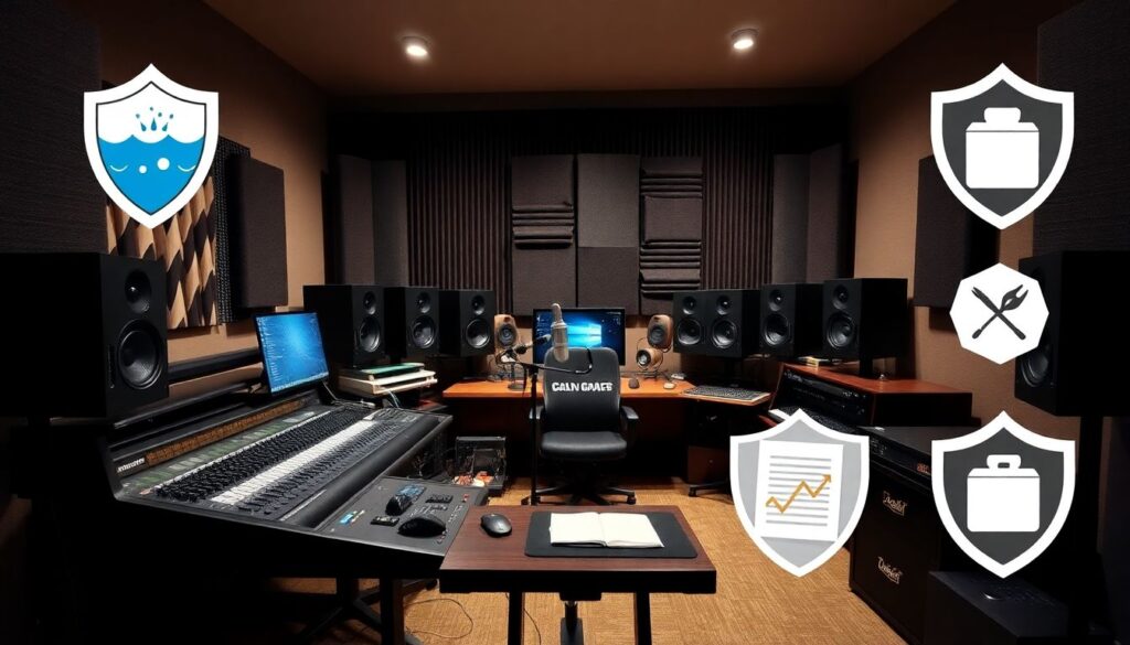 Как застраховать студию звукозаписи и защитить оборудование от рисков Как застраховать домашнюю студию звукозаписи? - иллюстрация