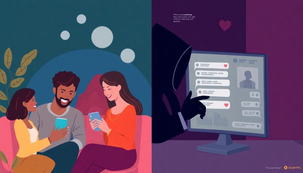 Страхование от мошенничества при онлайн-знакомствах — как защитить свои деньги Страхование от мошенничества при онлайн-знакомствах. - иллюстрация