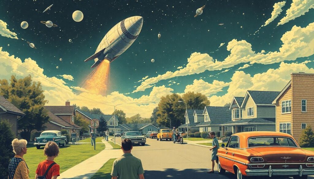 Страхование от падения спутника на ваш дом. - иллюстрация