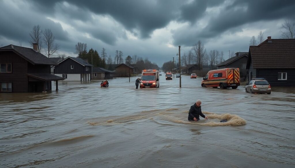 Страхование от наводнения: как подготовиться и что делать при стихийном бедствии Страхование от последствий наводнения: как подготовиться и что делать. - иллюстрация