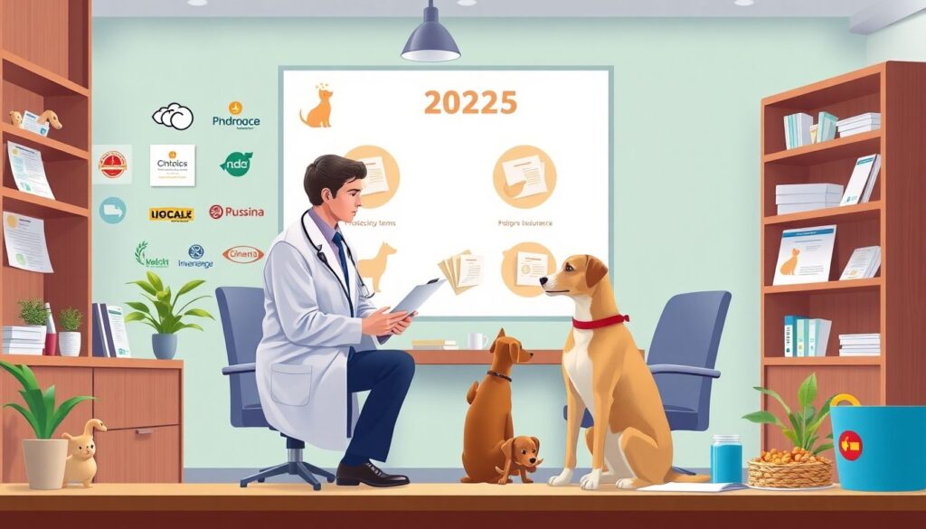 Страхование домашних животных от некачественного корма с защитой здоровья питомца Страхование от некачественного корма для домашних животных. - иллюстрация