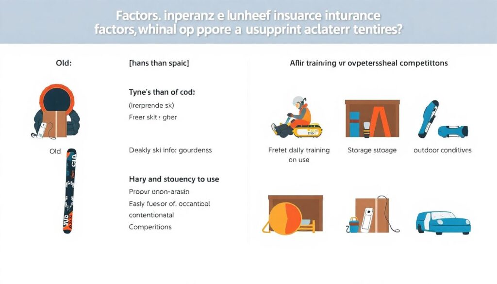 Страхование от повреждения спортивного инвентаря. - иллюстрация