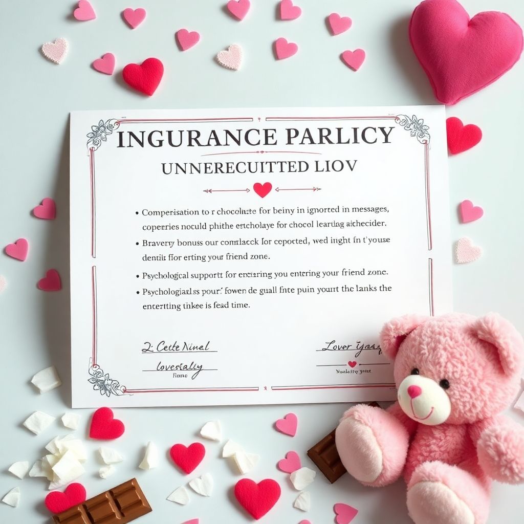 Страхование от неразделенной любви — шуточные полисы для разбитых сердец Страхование от неразделенной любви (шуточные полисы).