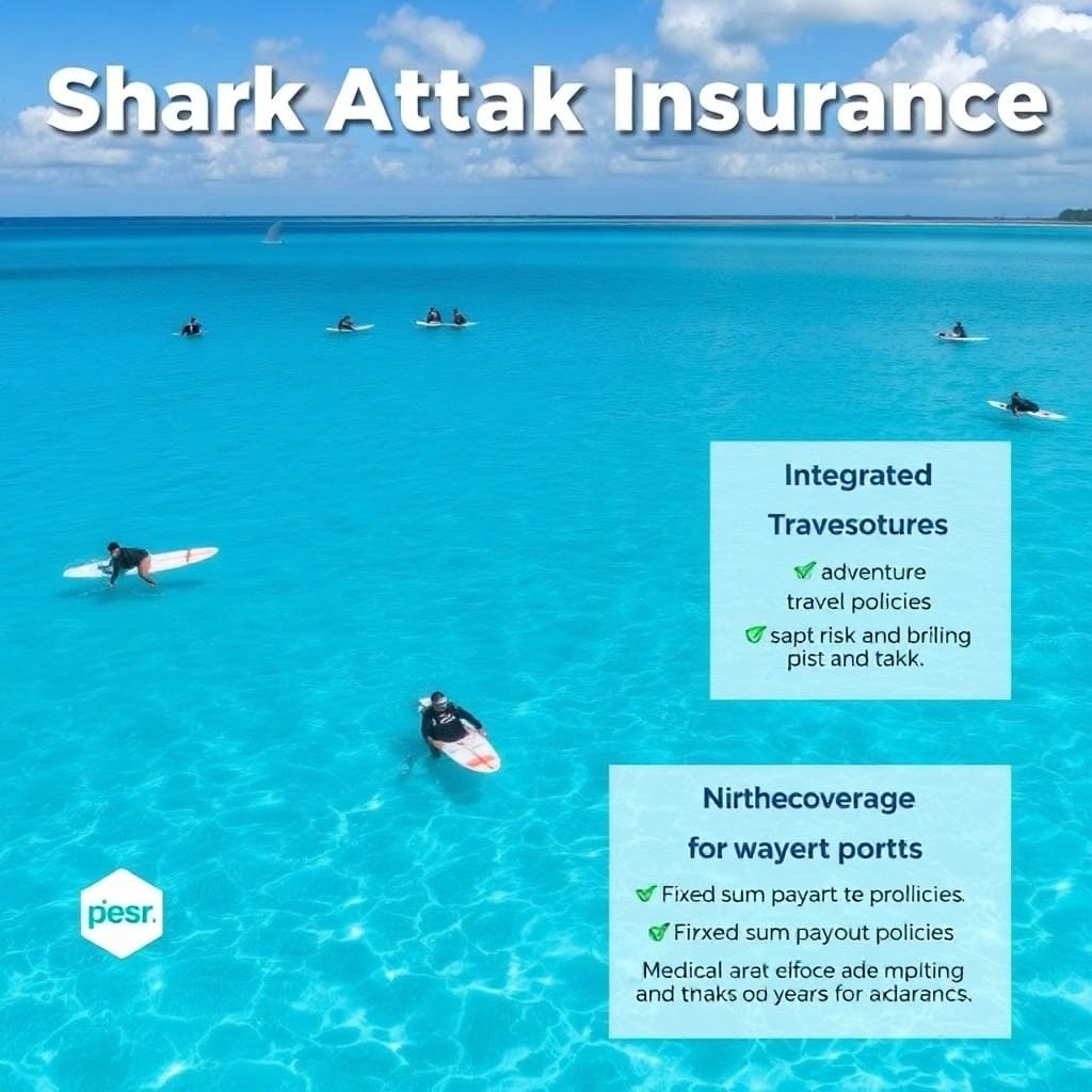 Страхование от нападения акул для серферов и дайверов.