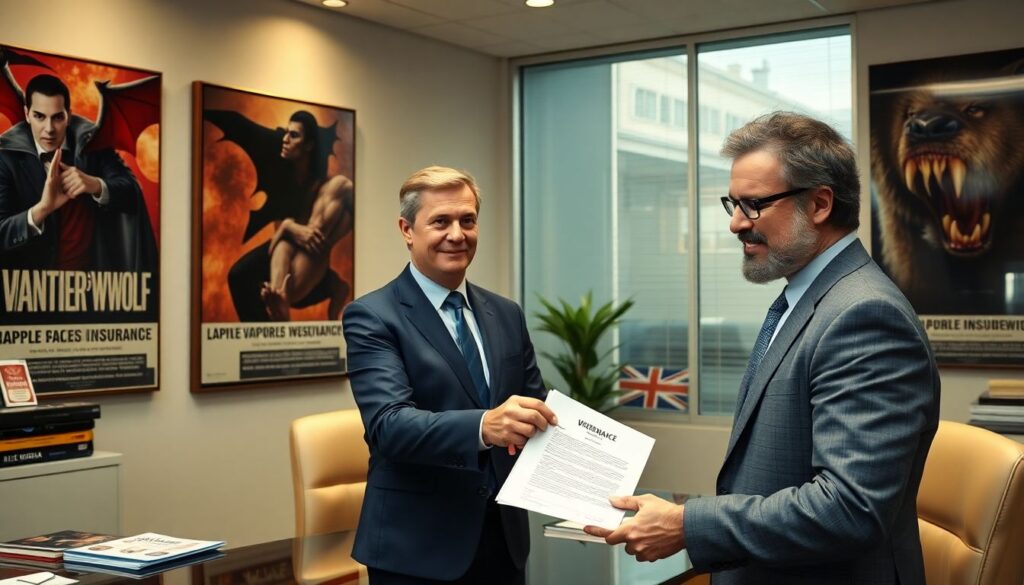 Страхование от укуса вампира как необычная маркетинговая уловка брендов Страхование от укуса вампира (и другие маркетинговые уловки). - иллюстрация