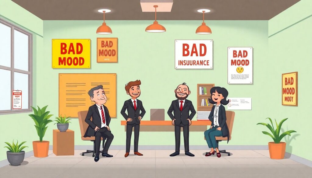 Страхование от плохого настроения (шуточные полисы). - иллюстрация