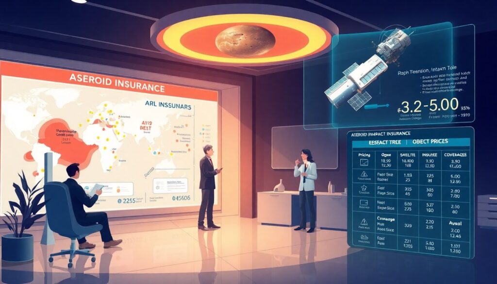Страхование от последствий падения астероида. - иллюстрация
