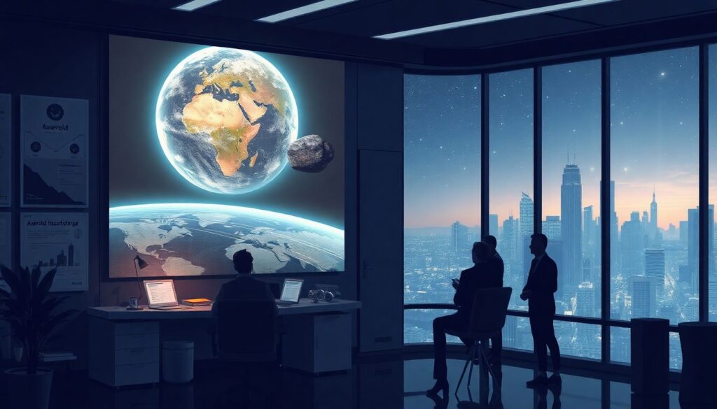 Страхование от последствий падения астероида. - иллюстрация