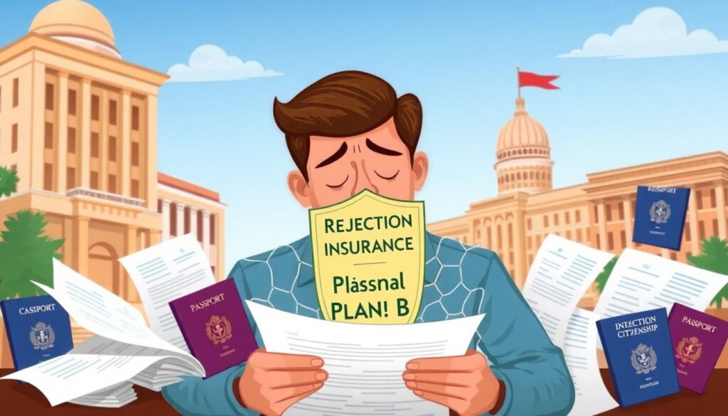 Страхование от отказа в получении гражданства. - иллюстрация