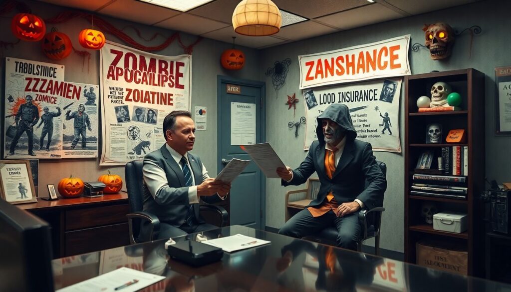 Страхование от зомби-апокалипсиса (маркетинг и реальность). - иллюстрация