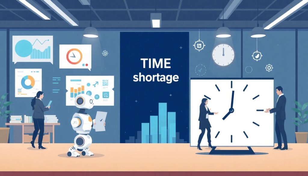 Страхование от нехватки времени. - иллюстрация