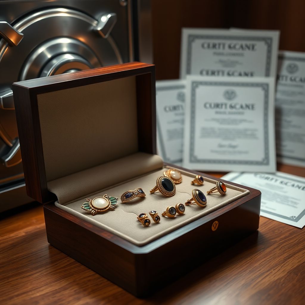 Как застрахоровать коллекцию запонок?