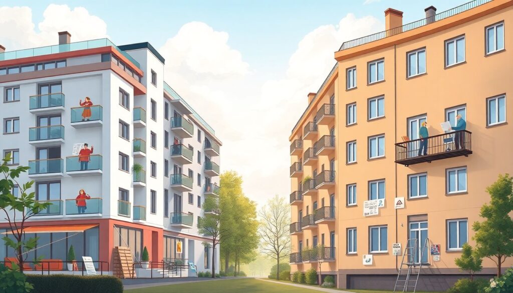 Страхование от ремонта у соседей. - иллюстрация