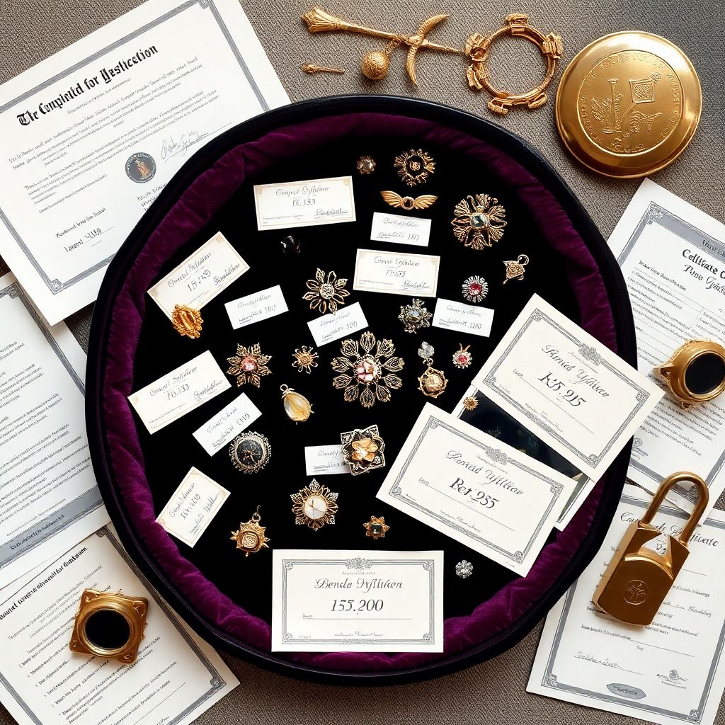 Как застрахоровать коллекцию брошей?