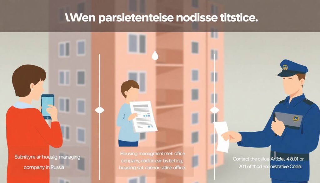 Страхование от шумных соседей. - иллюстрация