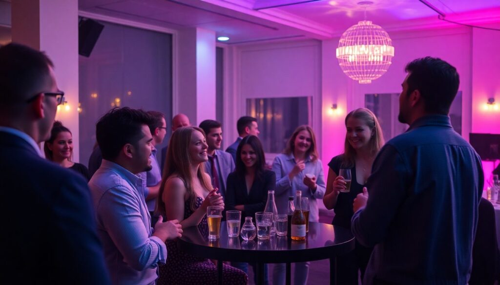 Страхование от скучных вечеринок. - иллюстрация