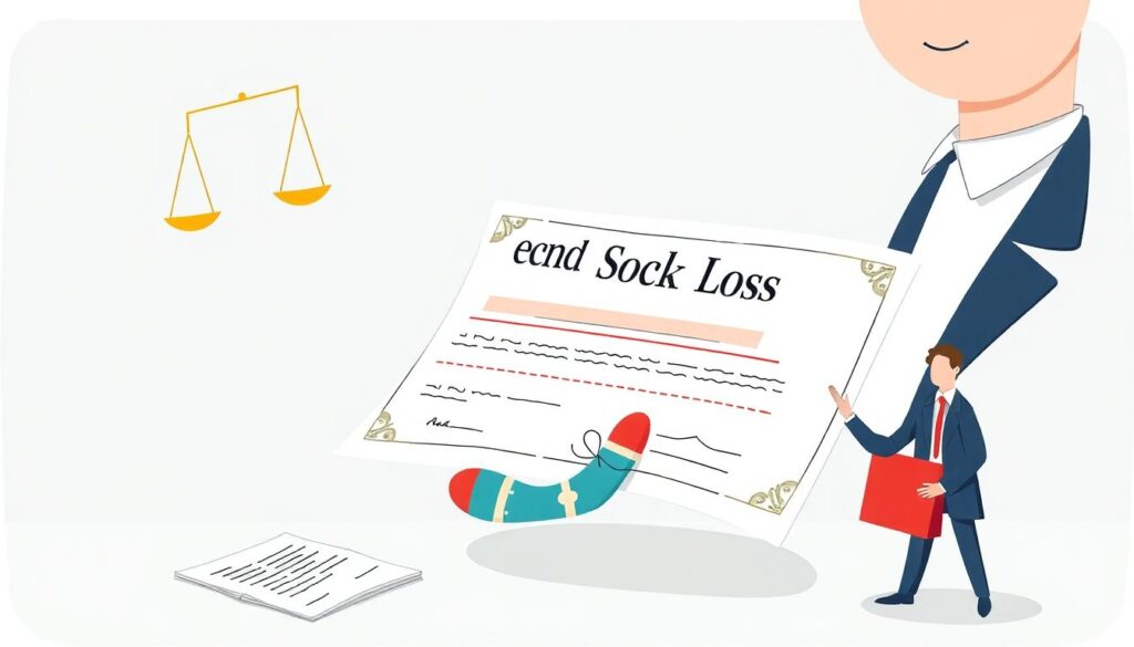 Страхование от потери второго носка. - иллюстрация