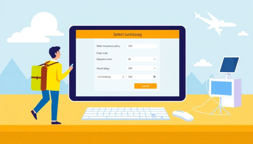 Страхование от не вовремя пришедшего автобуса. - иллюстрация