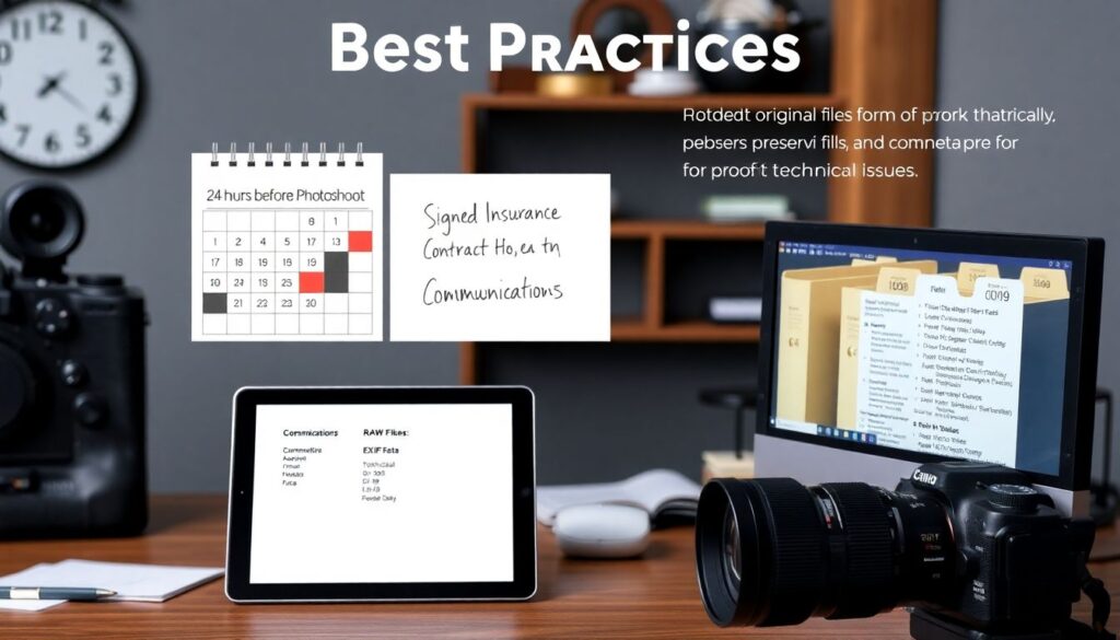 Страхование от неудачных фотографий. - иллюстрация