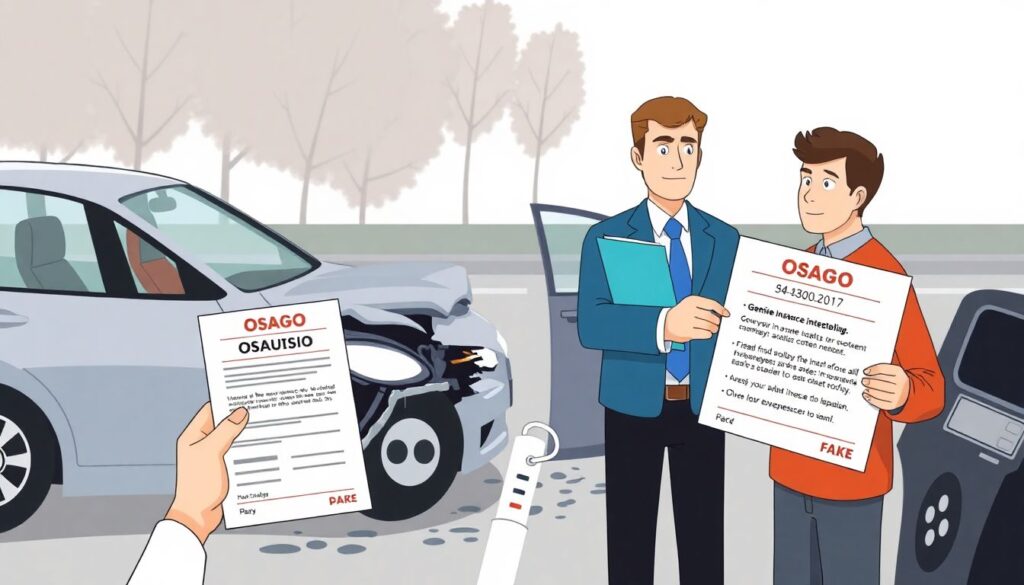 Что делать, если у виновника ДТП поддельный полис ОСАГО? - иллюстрация