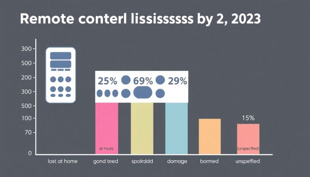 Страхование от потери пульта от телевизора. - иллюстрация